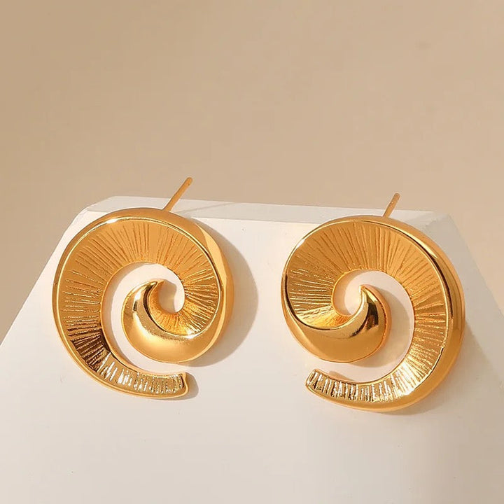 Whirling Wave Earrings