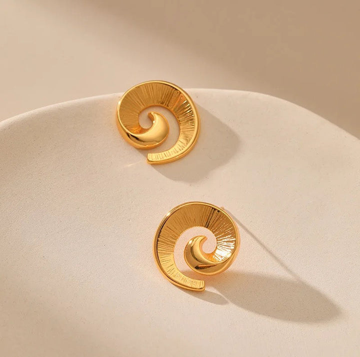 Whirling Wave Earrings