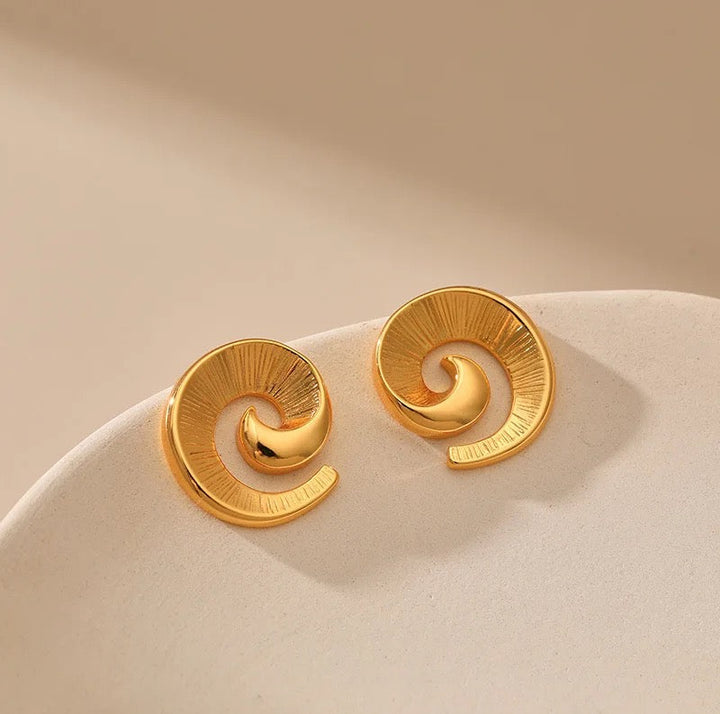 Whirling Wave Earrings