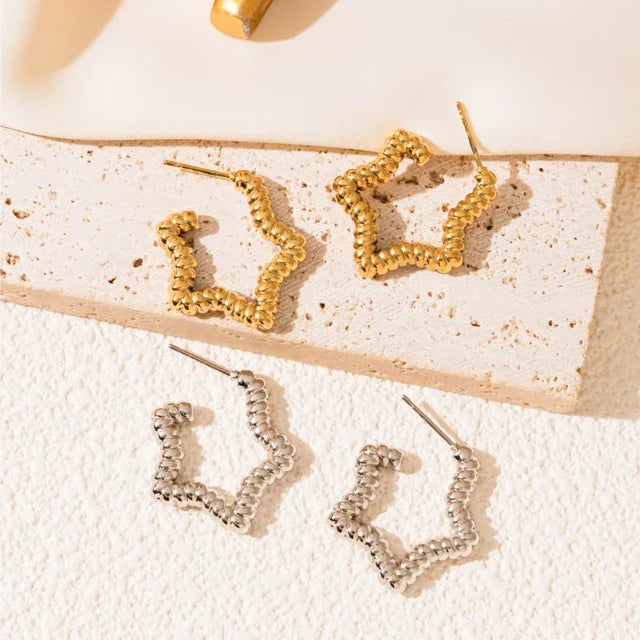 Golden Star Earrings