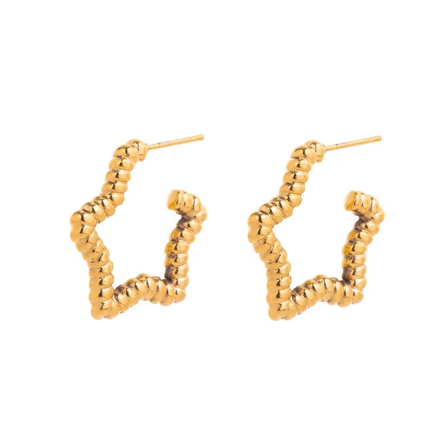Golden Star Earrings