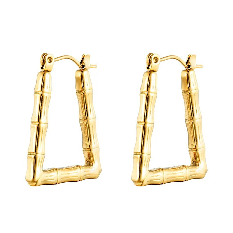 Bamboo Shaped Earrings