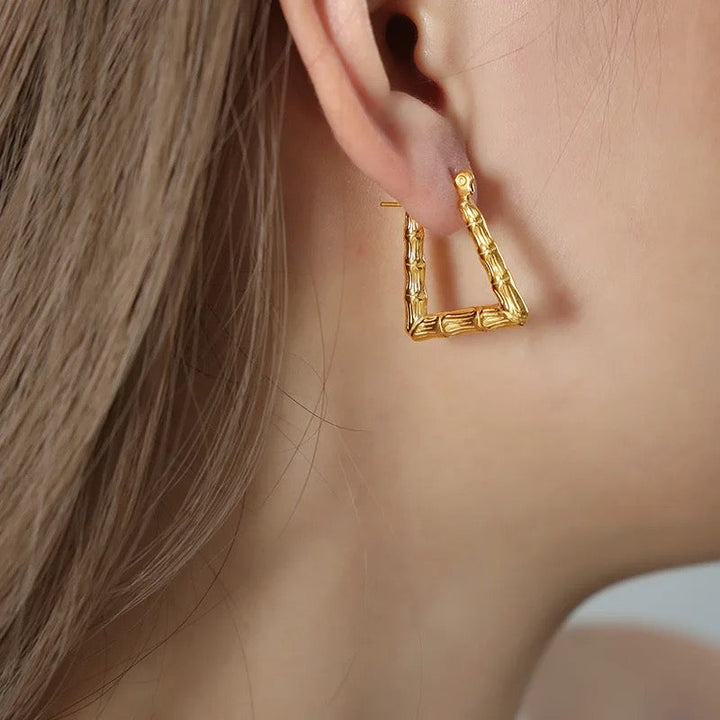 Bamboo Shaped Earrings