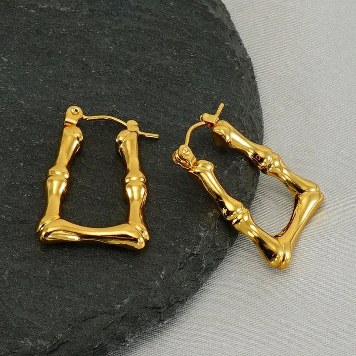 Bamboo Shaped Earrings