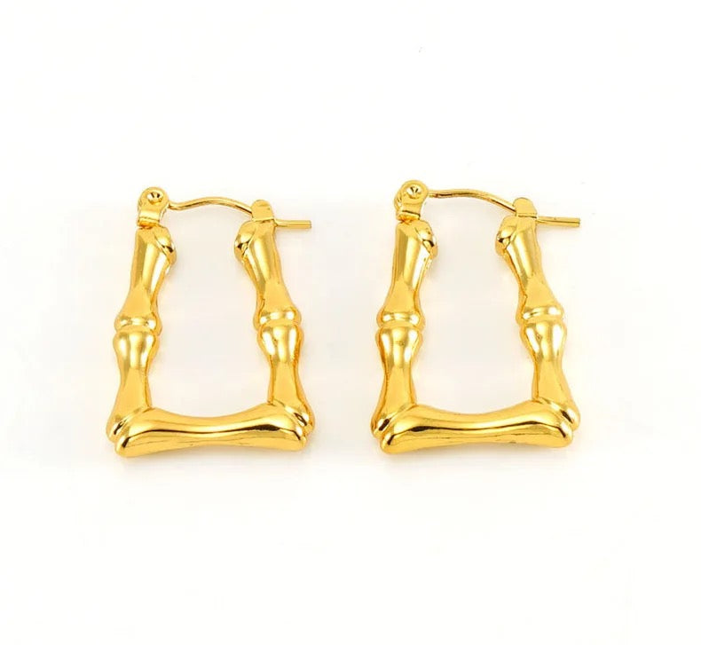 Bamboo Shaped Earrings