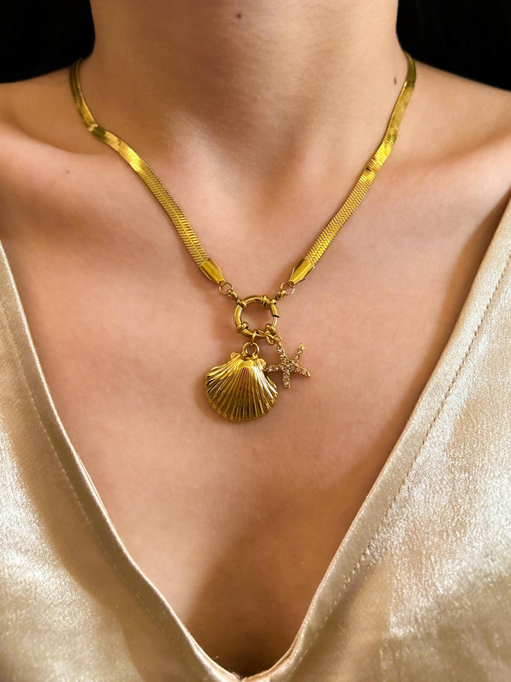 Starfish & Seashell Snakechain Set
