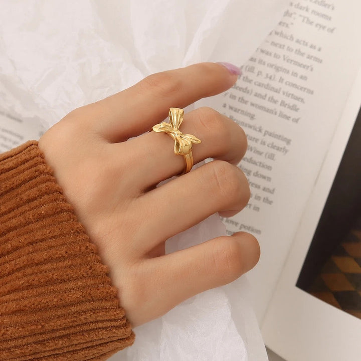 Golden Bow Ring