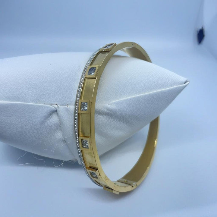Two-Tone Cuff Bracelet