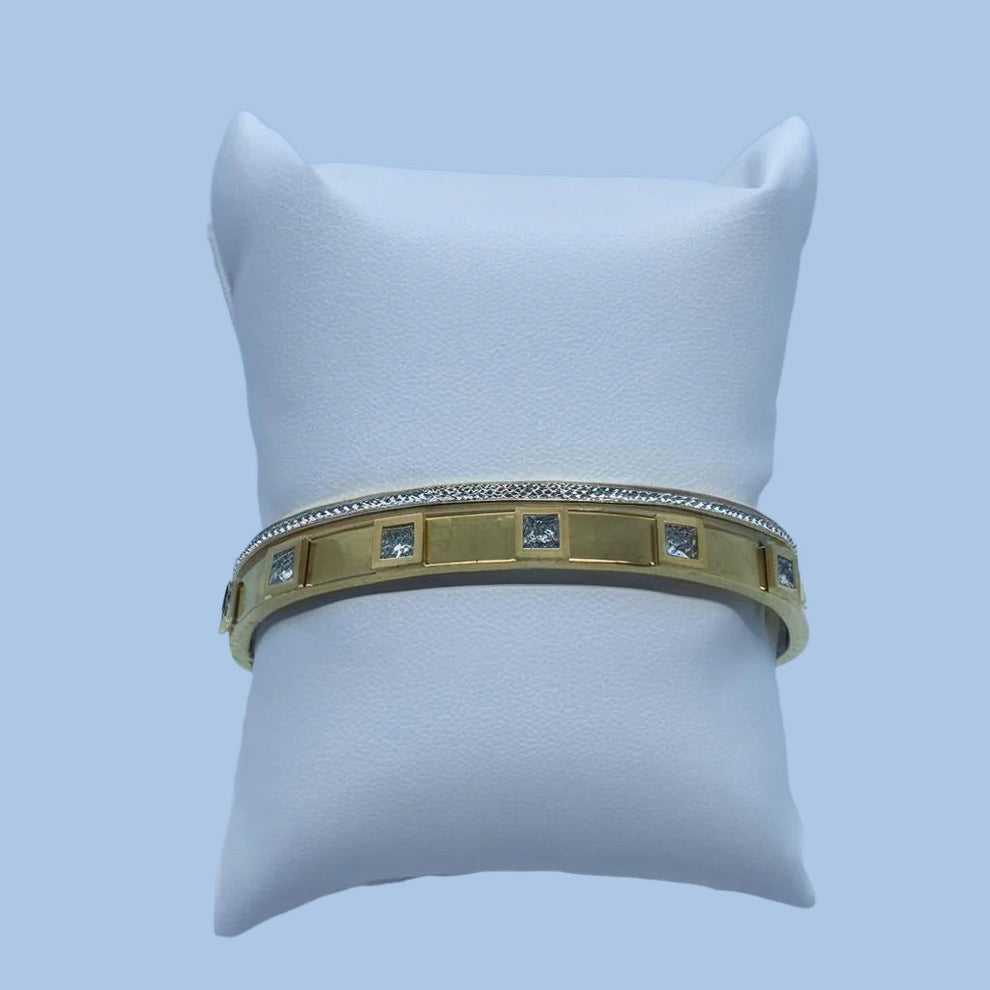 Two-Tone Cuff Bracelet