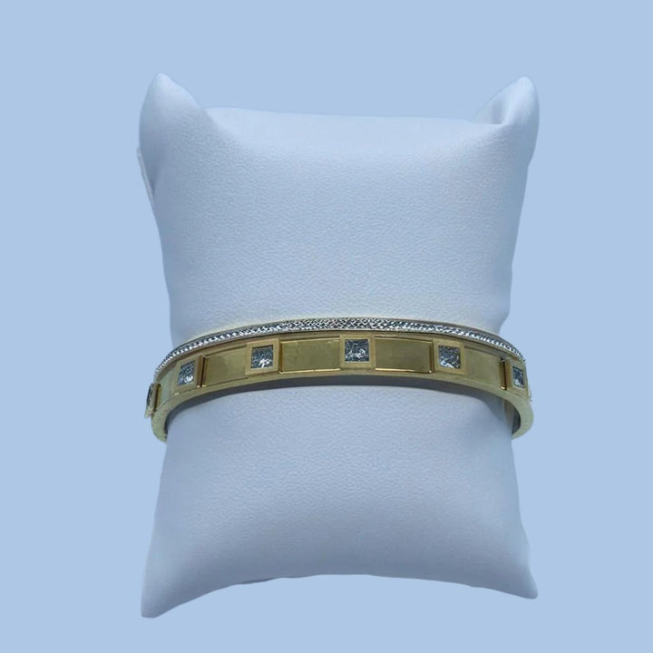 Two-Tone Cuff Bracelet