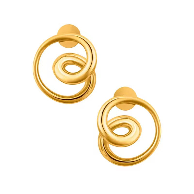 Classic Spiral Hoop Earrings