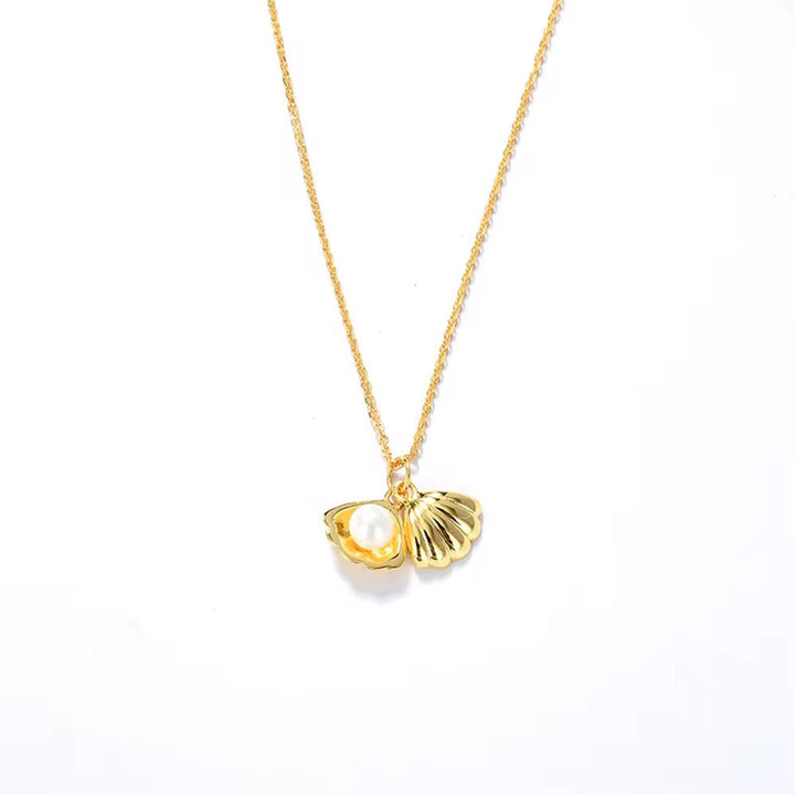 Ocean Treasure Pearl Shell Necklace